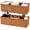 Caramel, variant on Bathroom Baskets for Organizing, Wicker Baskets for Shelves, Toilet Storage Basket with Dividers, Small Basket for Organizing, Brown, 2-Pack