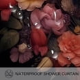 thumbnail image 3 of Floral Animal Waterproof Printed Shower Curtain Set with Hooks - Bathroom Decoration - Curtain Sets, 3 of 5
