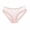 #0172-Pink, variant on Xucatan Women's Sheer Mesh Floral Embroidered Cheeky Panties, Cozy See Through Low Rise Butt Lifting Underwear, Breathable V Back Thong Crotchless Panties for Ladies. Gift