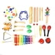 thumbnail image 2 of Juguetes educativos, 19 piezas de percusión de madera, instrumentos musicales de percusión de madera, juguetes, instrumentos de percusión, juguete, artesanía excepcional, 2 of 8