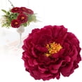 thumbnail image 2 of SSNTSY 5.12" Peony Flower Head Artificial Flower Bud Stemless Peony Decoration Realistic Silk Peony for DIY Projects Wedding Ceremonies Bride Bouquet, 2 of 8