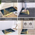 thumbnail image 5 of Bath Mat Christmas Tree Snowflake Xmas Bathroom Rug Shower Mat Non Slip Absorbent Quick Dry Memory Foam Washable Soft Floor Carpet Bath Rug for Small Bathroom Tub Sink Hotel 15.7 x 23.6 inch, 5 of 6
