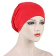thumbnail image 4 of Cheers.US Women Cancer Turban Keeps Head Warm Comfortable Head Cover Prevent Loose Hair from Falling, 4 of 5