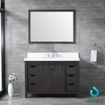 thumbnail image 3 of Lexora Home Marsyas Veluti 48" Quartz Top Single Vanity in Rustic Brown, 3 of 5