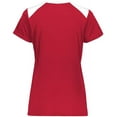 thumbnail image 5 of Holloway 223701.408.2XL Ladies Momentum Team T-Shirt, Scarlet & White - 2XL, 5 of 5