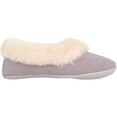thumbnail image 4 of SNUGRUGS Women's Eleanor Low Top Sheepskin Ballerina Slipper with Suede Sole - Light Grey - US 10, 4 of 7