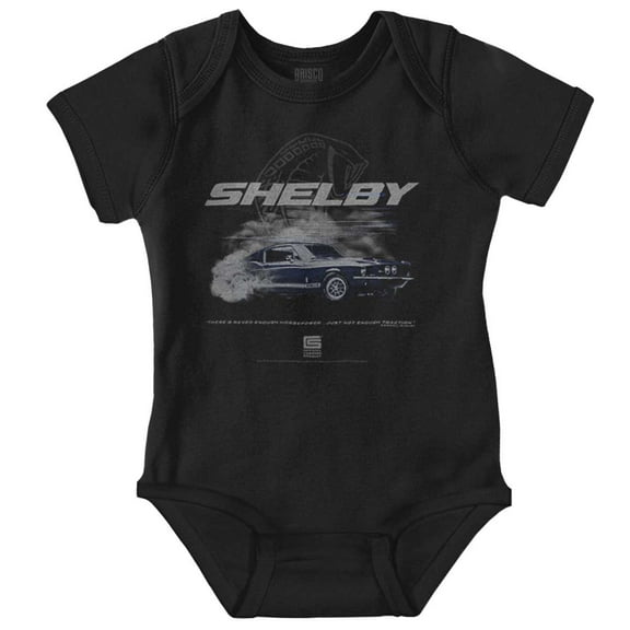 Shelby Racing never Enough Horsepower Romper Boys or Girls Infant Baby Brisco Brands NB