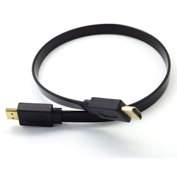 HDMI Male to Male Plug Flat Cable Cord HDMI Cable for Audio Video HDTV TV PS3 Full HD Short HDMI Cable