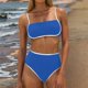 thumbnail image 2 of Trajes de Baño para las Mujeres con Impresión de Leopardo Cintura Alta, Bikini Sexy Dividido con Almohadillas Extraíbles, 2 of 9