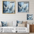 thumbnail image 4 of Designart "Elegance Amidst Blue Ferns" Ferns Floater Framed Canvas Wall Art, 4 of 5
