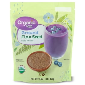 Great Value Organic Ground Flax Seed, 16 Oz