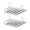 thumbnail image 1 of Multiple Jean Trouser Scarf Hangers For Men Women ABS Multi-functional 2PCS Storage Artifact Stainless Steel Pants Hook, 1 of 14