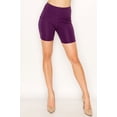 thumbnail image 3 of Women High Waist Solid Yoga Shorts Side Mesh for Side Pocket, 3 of 3