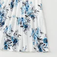 thumbnail image 2 of PatPat Girl Dresses Family Matching Mommy and Me Short Sleeve Floral Print Spliced Dresses for Girl, Deep Blue, 2 of 6
