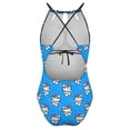thumbnail image 5 of Hello Kitty Women's One Piece Swimsuit High Neck Tummy Control Swimwear Bathing Suit, 5 of 7