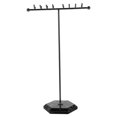 thumbnail image 1 of Hanging Jewelry Organizer T Shaped Necklace Display Stand Tabletop Iron Jewelry Storage Rack, 1 of 8