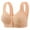 Beige, variant on Bras for Women, Front Closure Bras for Older Women No Underwire Full Coverage Comfort Bra Plus Size Breathable Easy Buckle Corset Bralettes, Wireless Bra, Bras (Green, XL)