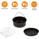 thumbnail image 2 of Accesorios para hornear en freidora de aire para pasteles y pizzas, sartén para pizza, parrilla para barbacoa, freidora de aire para una vida sencilla, para Gowise, para Cosori, 6 pulgadas, 2 of 3