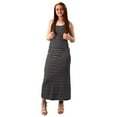thumbnail image 2 of Peach Couture Racerback Summer Maxi Dress Striped Solid Sundress, 2 of 10