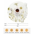 thumbnail image 6 of 15 Inch Round Placemats Set of 6, Yellow Spring Floral Non Slip Heat Insulation PP Table Mats, Summer Flowers Botanical Elegant Washable Place Mats for Kitchen Dining Party Table Decor, 6 of 7