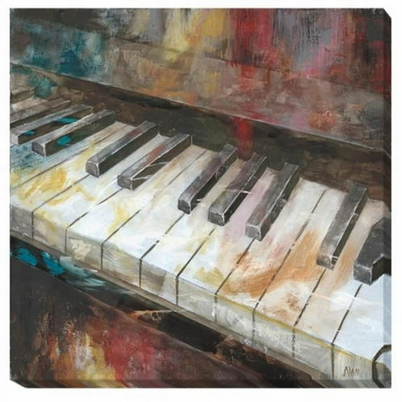 Artistic Home Gallery 2424332G My Piano Canvas Giclee Artwork - 25 in.