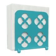 Blue Donuts Trinity Collection Metal Napkin Holder Turquoise