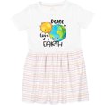 thumbnail image 3 of Inktastic Earth Day Peace Love Earth Girls Toddler Dress, 3 of 5