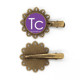 thumbnail image 1 of Quimica elementos periodo cuadro metales de transición Tecnecio Tc Tocado de pieza de pelo de horquilla de flor de metal vintage, 1 of 3