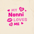 thumbnail image 4 of Inktastic Valentine's Day My Nonni Loves Me Hearts and Lips Boys or Girls Baby T-Shirt, 4 of 5