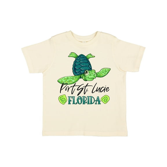 Inktastic Port St. Lucie, Florida Happy Sea Turtle Boys or Girls Toddler T-Shirt