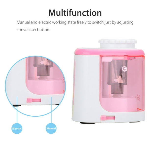 Electric Pencil Sharpener Kids Friendly Electric Battery