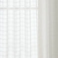 thumbnail image 4 of Better Homes & Gardens Sheer Tonal Windowpane Stitch Tie Top Single Curtain Panel, Vanilla Dream, 50" W x 84" L, 4 of 6