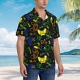 thumbnail image 3 of Balery Game Play Camisas hawaianas de manga corta para hombre, camisas playeras de corte holgado, camisas de vacaciones con botones,XX-Large, 3 of 7