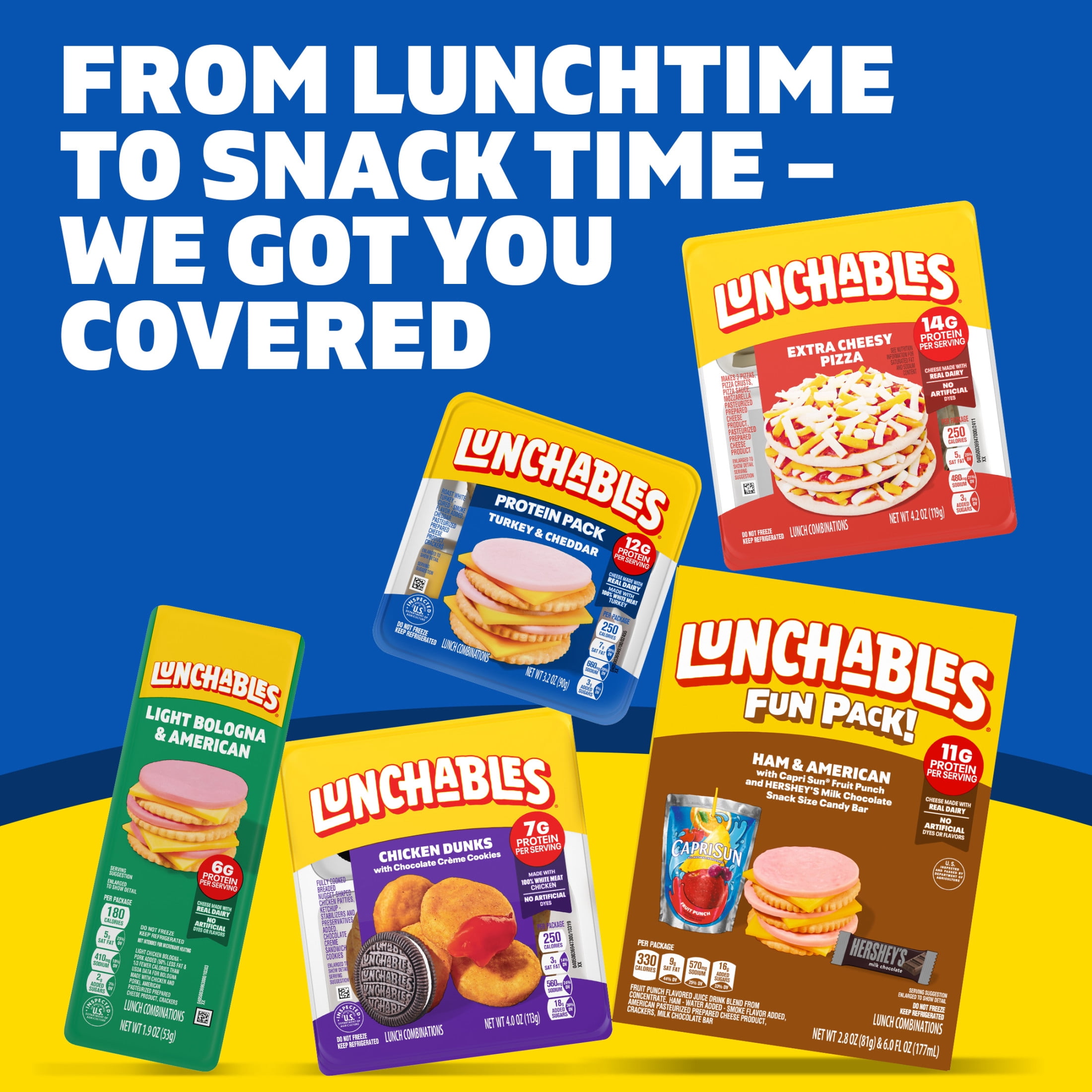 Lunchables Turkey & Cheddar Protein Pack, 3.2 oz Pack
