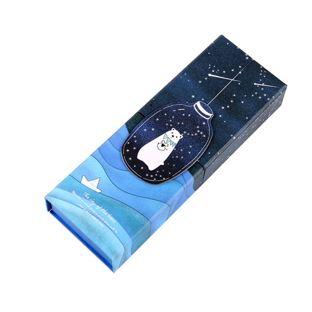 CAROOTU Lovely Multifunctional Foldable Pencil Case with Large Capacity For Students