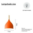 thumbnail image 3 of JLOWCO Plug in Pendant Light Modern Hanging Lights with Plug in Cord Bedroom Farmhouse Light Fixtures Kitchen Led Orange Lights (LED Bulb Include), 3 of 7