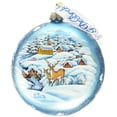 thumbnail image 3 of G.Debrekht 744-012 Holiday Splendor Glass Wnter Landscape-Ornament 5.5 in., 3 of 3