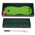 Desktop Small Golf Game Practice Set Ballpoint Pen Putters Golf Ball Putting Mat Flag