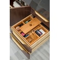thumbnail image 4 of James Martin Furniture 389-V48-CFO-G-DGG 48 in. Mercer Island Coffee Oak & Radiant Gold Single Bathroom Vanity with Glossy Dark Gray Solid Surface Top, 4 of 5