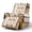 Beige-Southwest Aztec, variant on SCRAWLGOD Cow Print Recliner Chair Cover Non Slip Anti Dust Furniture Protector Breathable Reclining Chair Cover with Pocket