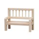 thumbnail image 1 of Sofá de madera sin terminar en miniatura Dollhouse Bench a escala 1:12, 1 of 3