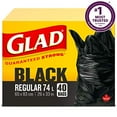 thumbnail image 2 of Glad Easy-Tie Regular Garbage Bags, 40 ct, 2 of 3