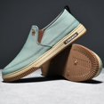 thumbnail image 4 of CANEMON Men's Canvas Slip-On Loafers, LY553, Mint Green, US 7.5, 4 of 9