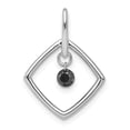thumbnail image 5 of 14K White Gold Black Diamond Pendant (0.15Cttw), 5 of 7