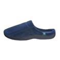 thumbnail image 2 of Roxsoni Men's Comfort Winter House Slippers Non-Slip Memory Foam Indoor XX-Large, Navy, 2 of 5