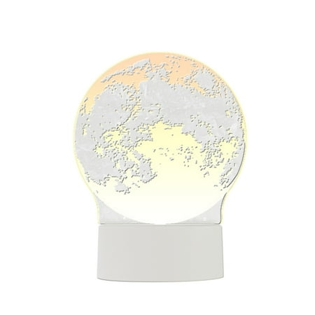 

Frehsky night light 3D USB Acrylic Night Light LED Table Desk Bedroom Decor Gift Warm White Lamp