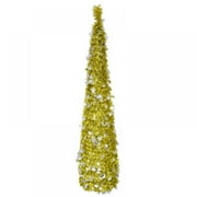 Wishwin 5FT Popup Collapsible Christmas Trees Sequin Tinsel Artificial Christmas Tree With Stand Christmas Decor