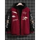 thumbnail image 2 of TRKIYQC Chaqueta de béisbol para Hombre, Manga Larga con Cierre de Botones, Letras, Estampado de Oso, Chaqueta Universitaria de Color en Contraste, Chaqueta Informal de otoño TRKIYQC moda, 2 of 4
