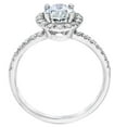 thumbnail image 3 of Pompeii 2 3/4Ct Oval Diamond Halo Engagement Ring in 14k White Gold Lab Grown (G/H,VS), 3 of 3