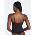 thumbnail image 3 of Joyspun Women's Seamless Ribbed Cami Bodysuit, Sizes S-XXXL, 3 of 6